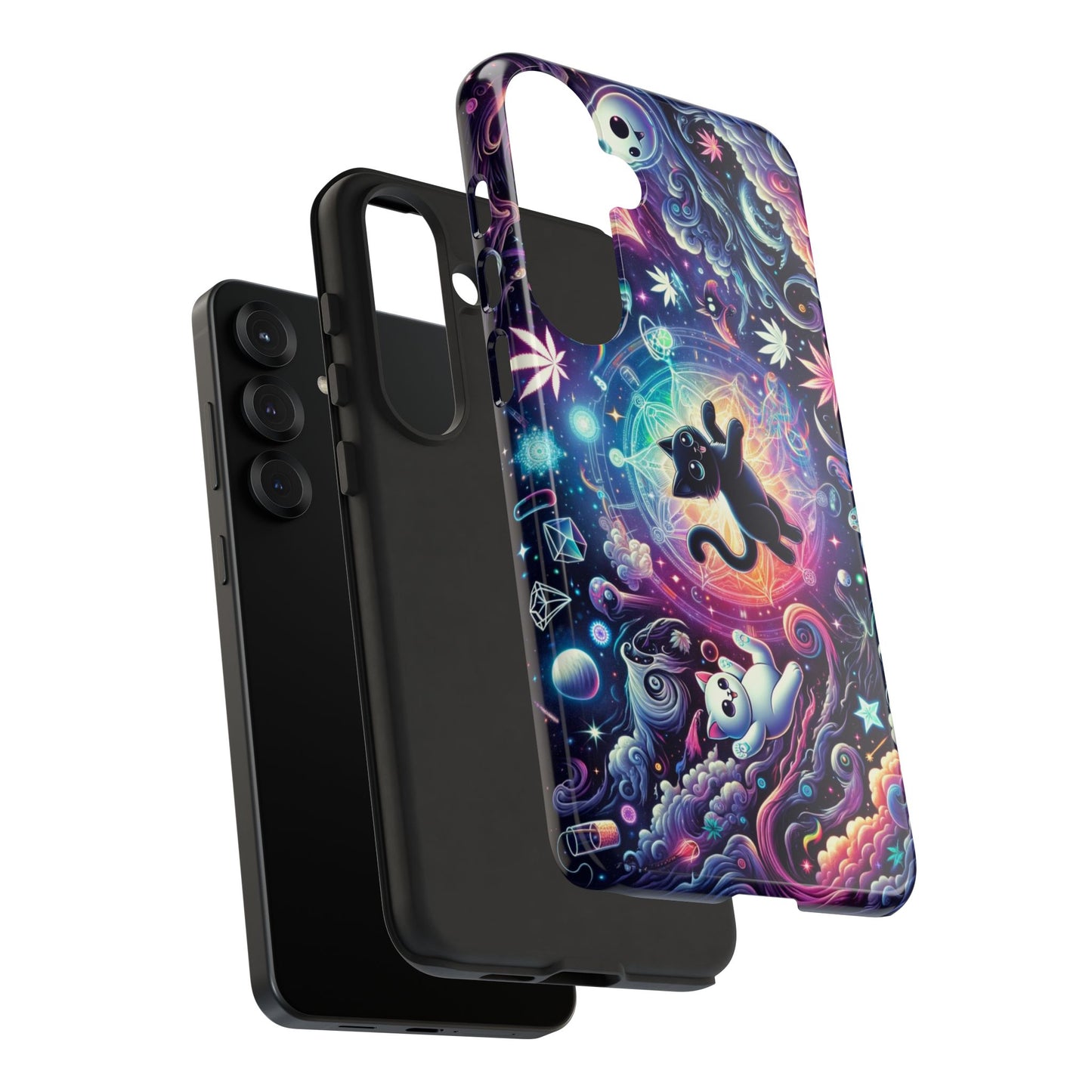 Cat Space Weed Magic Phone Case