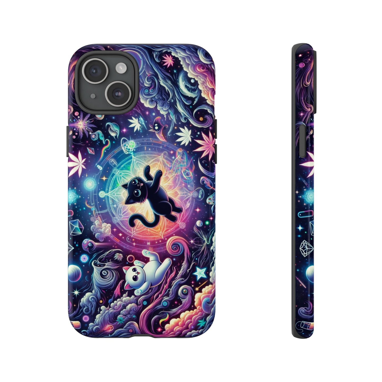 Cat Space Weed Magic Phone Case