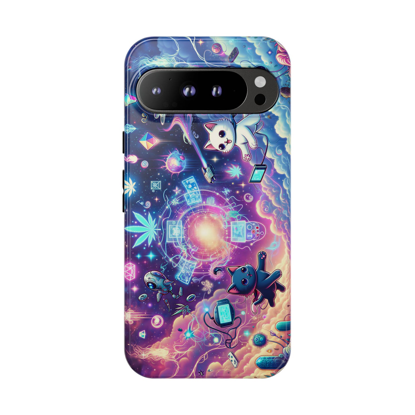 Cat Space Weed Magic Phone Case 2