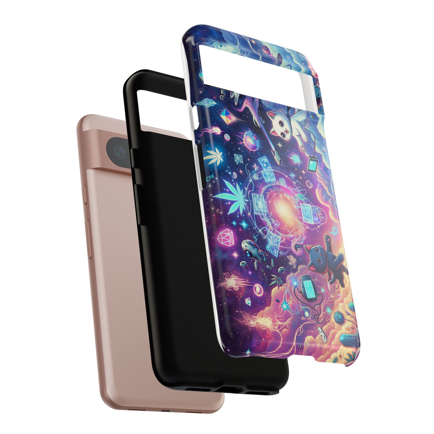 Cat Space Weed Magic Phone Case 2