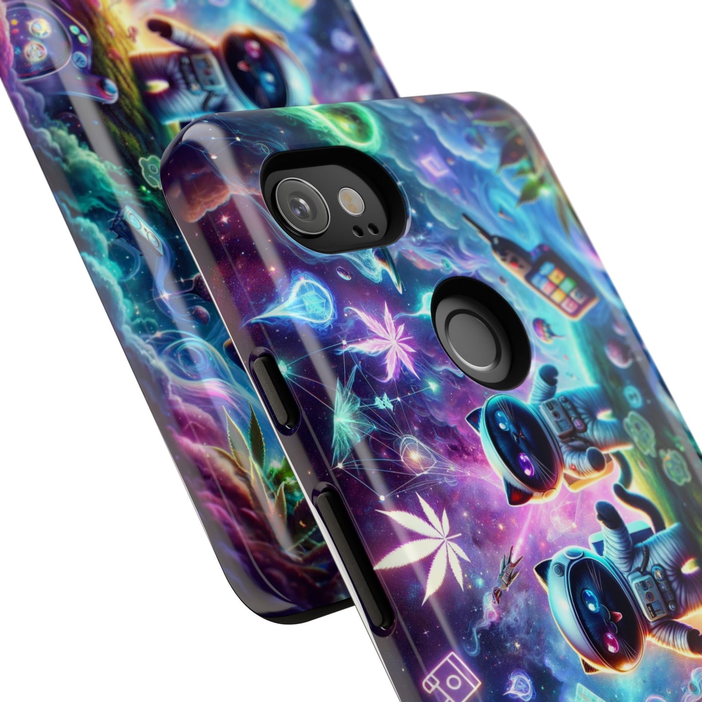 Cat Space Weed Magic Phone Case 3