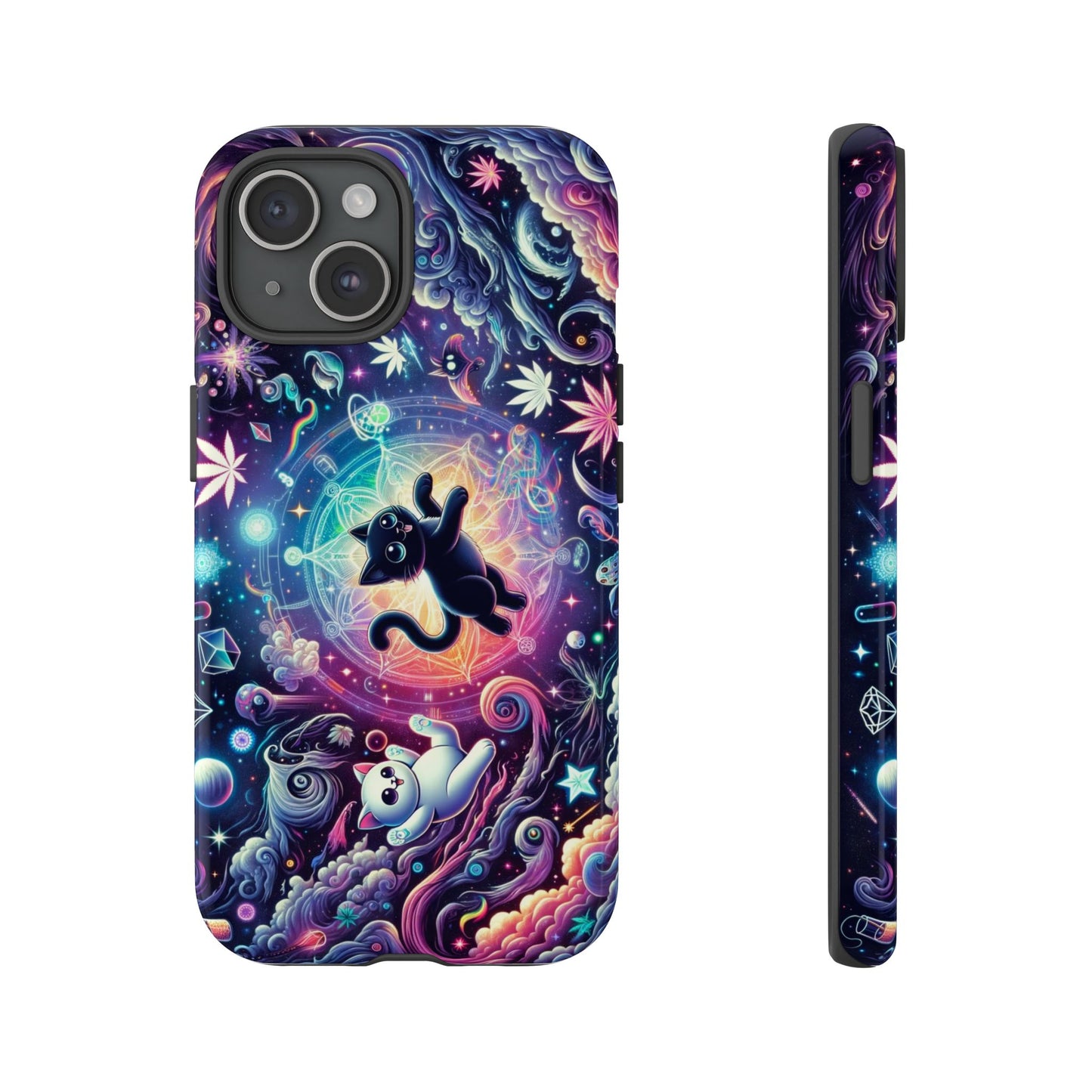 Cat Space Weed Magic Phone Case