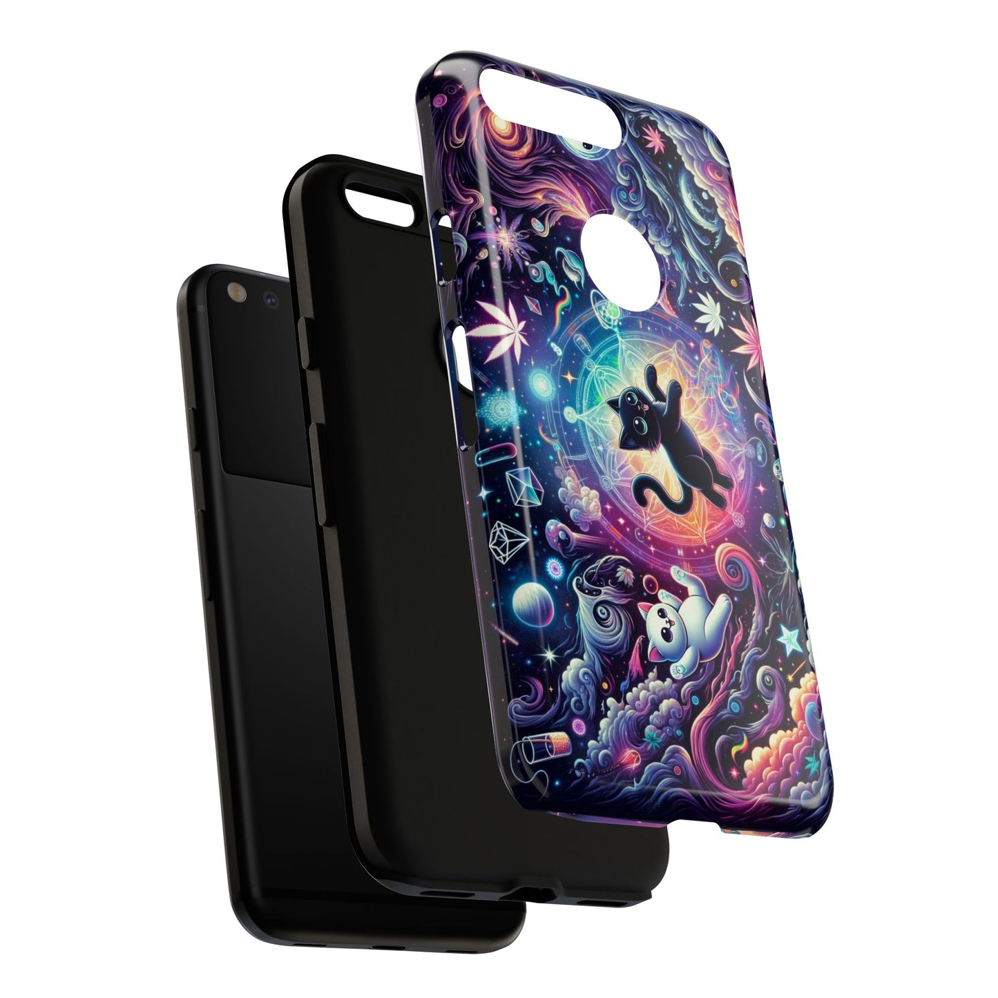 Cat Space Weed Magic Phone Case