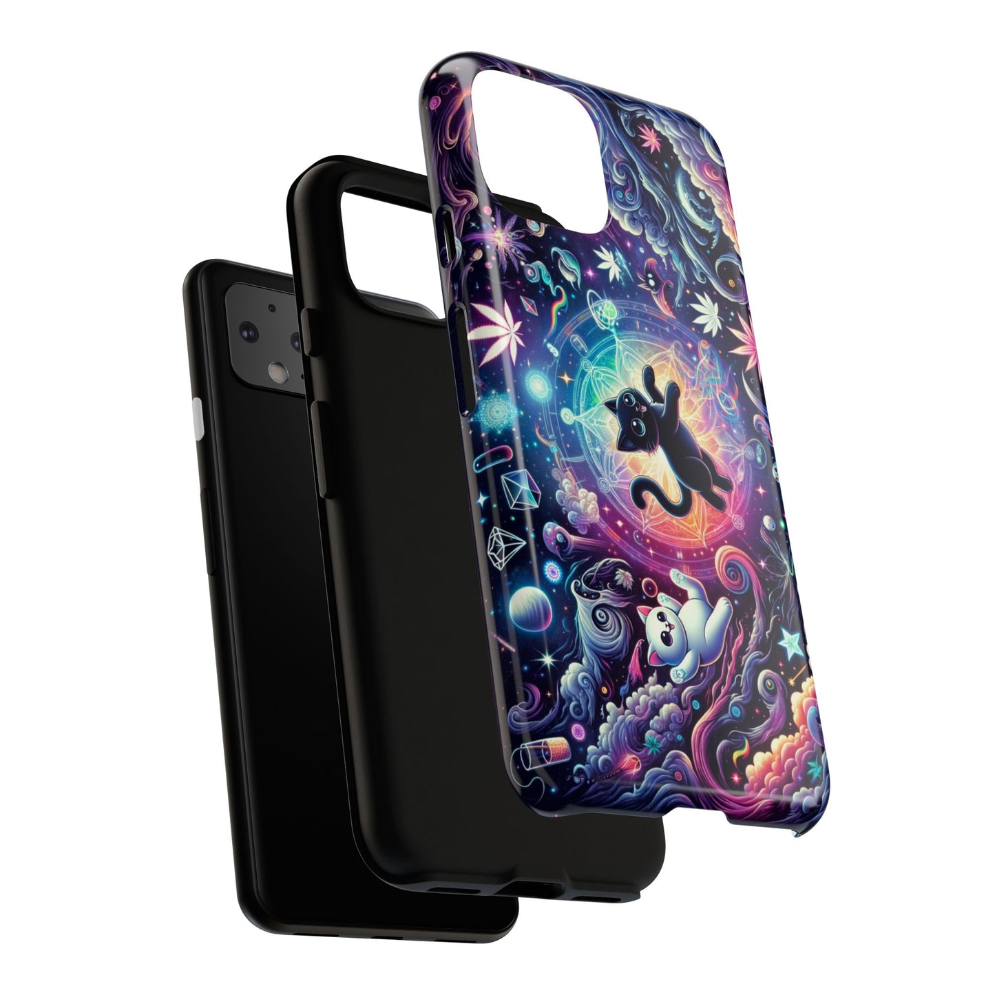 Cat Space Weed Magic Phone Case