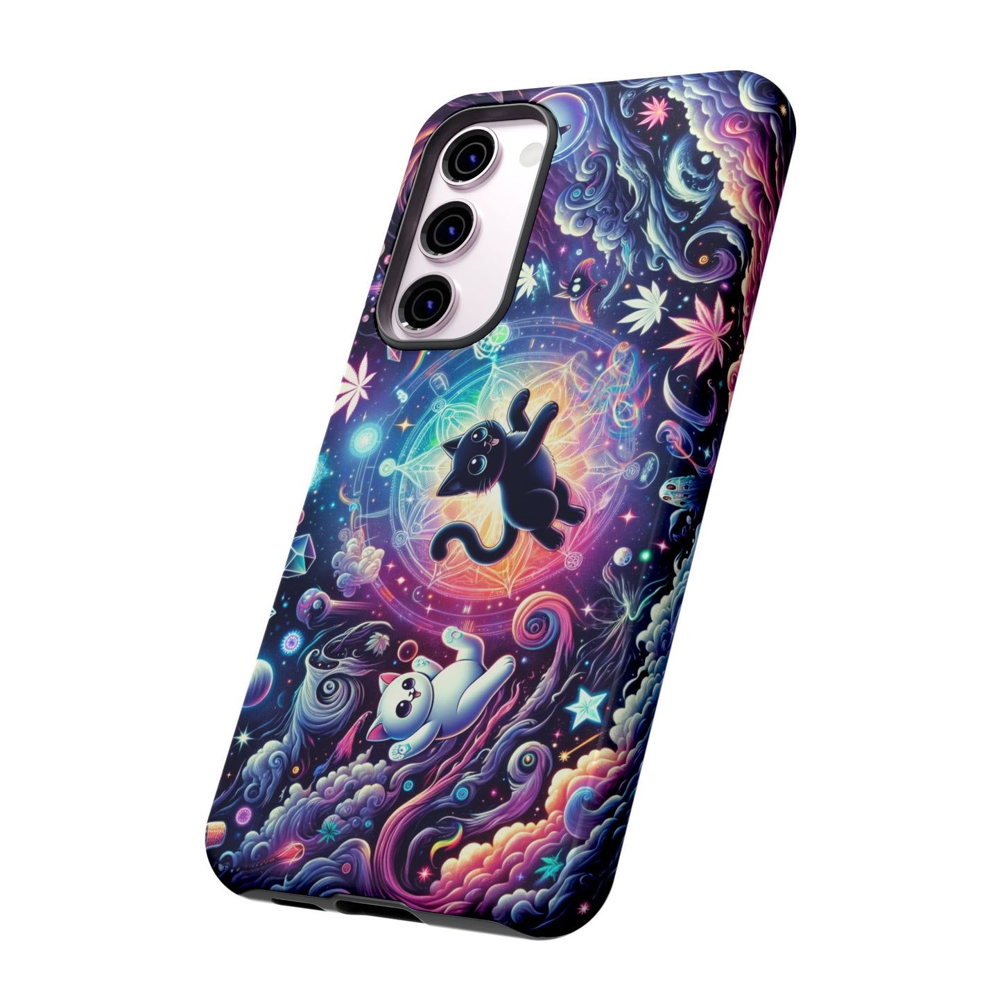 Cat Space Weed Magic Phone Case