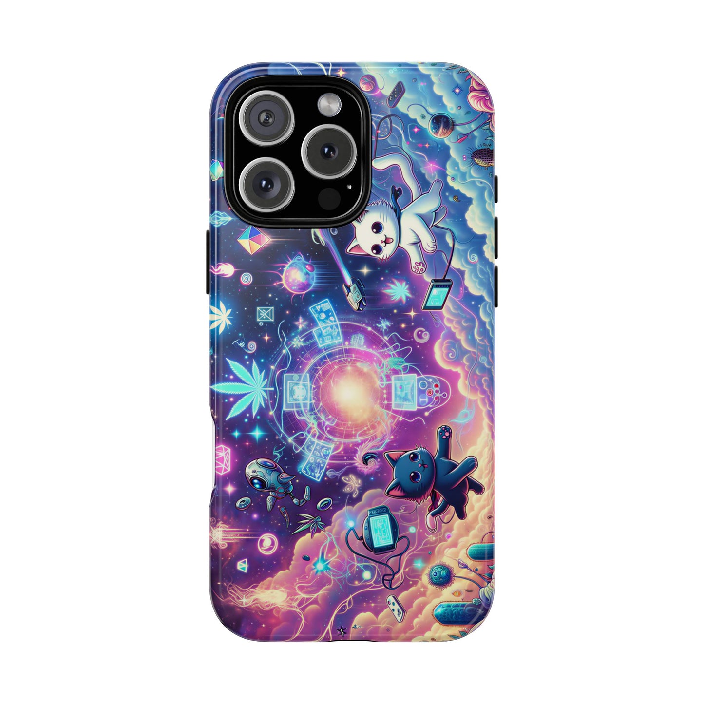 Cat Space Weed Magic Phone Case 2