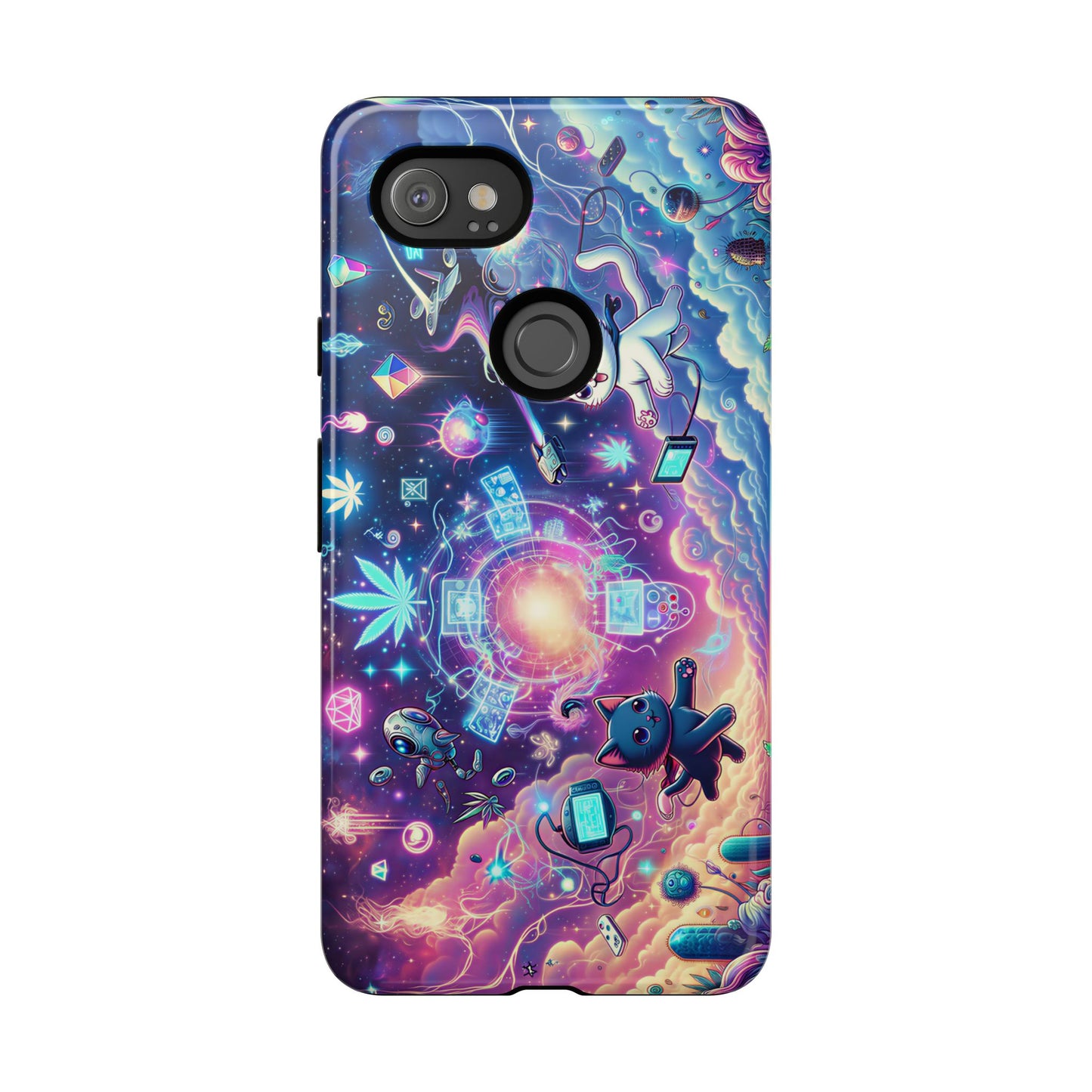 Cat Space Weed Magic Phone Case 2