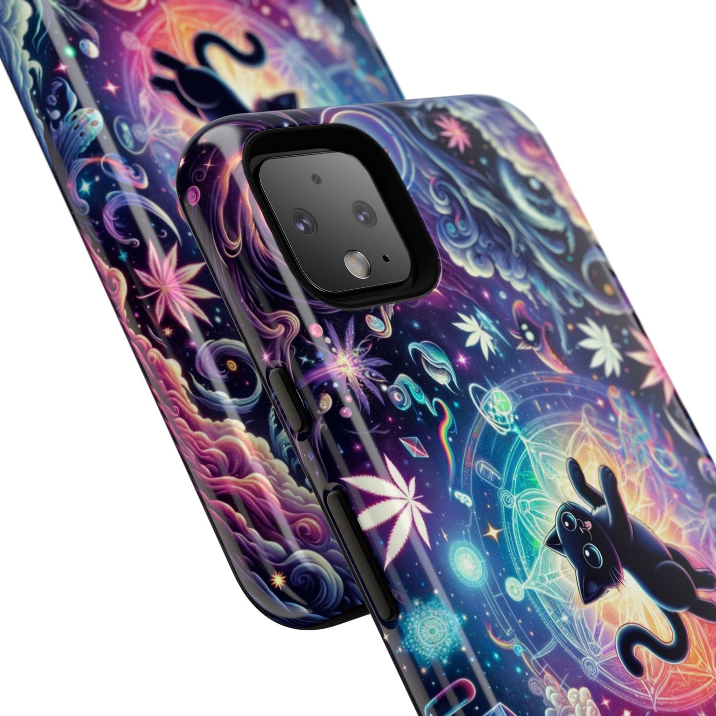 Cat Space Weed Magic Phone Case