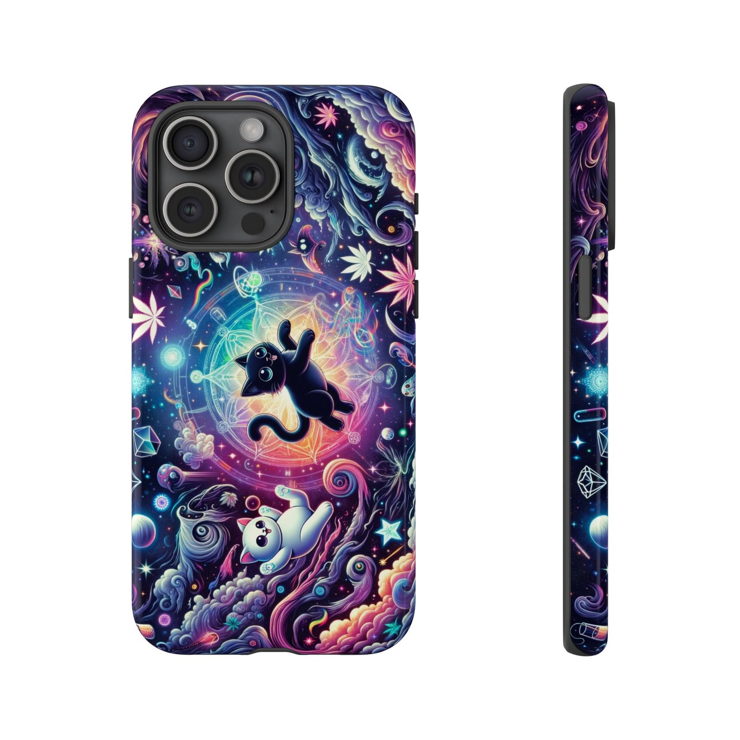 Cat Space Weed Magic Phone Case