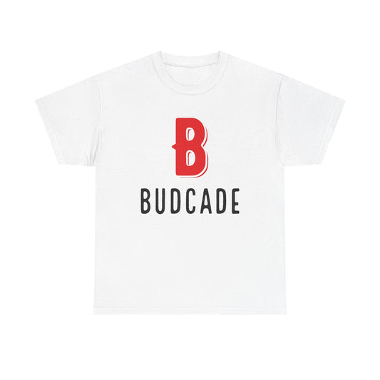 Budcade Official (Red on White) - Unisex T-Shirt
