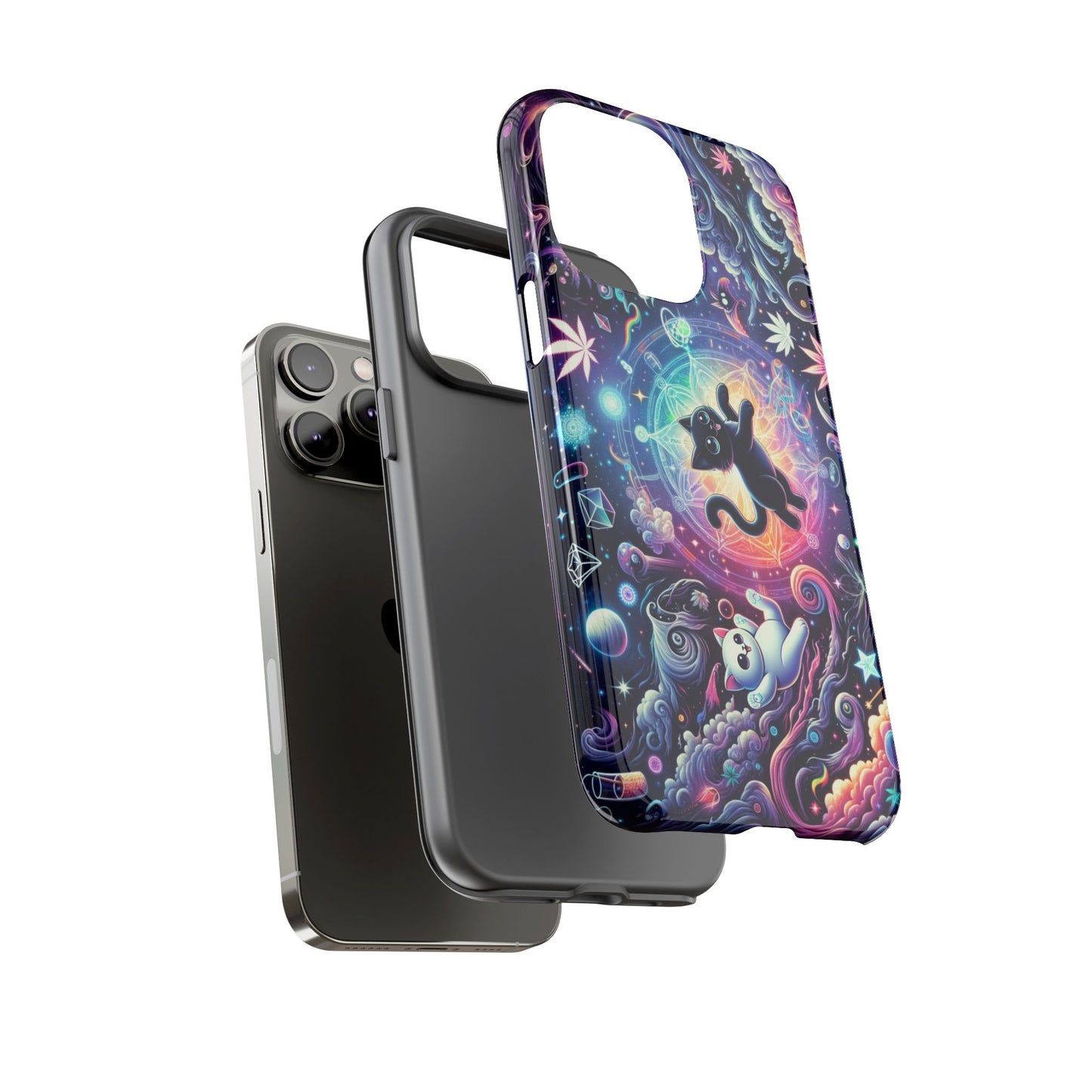 Cat Space Weed Magic Phone Case