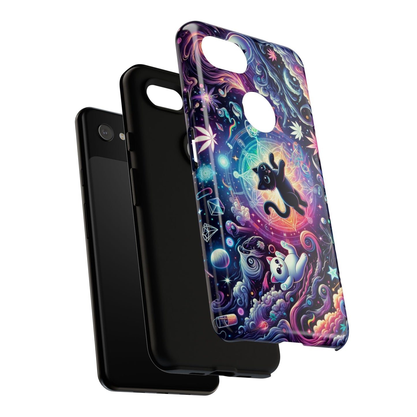 Cat Space Weed Magic Phone Case