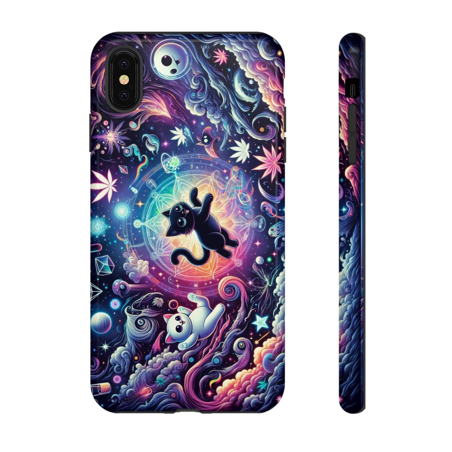 Cat Space Weed Magic Phone Case
