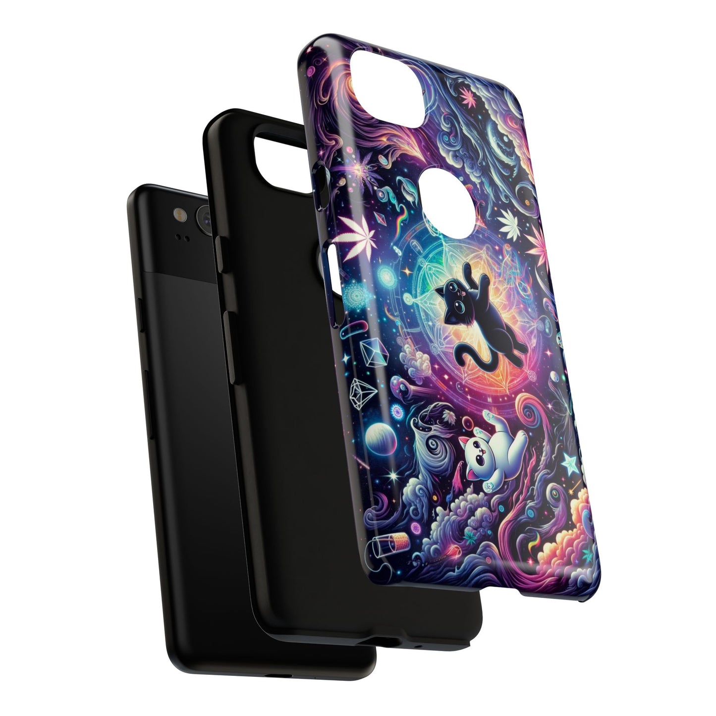 Cat Space Weed Magic Phone Case