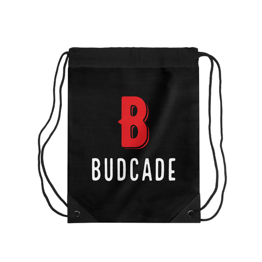 Budcade Official Drawstring Bag (Red on Black)