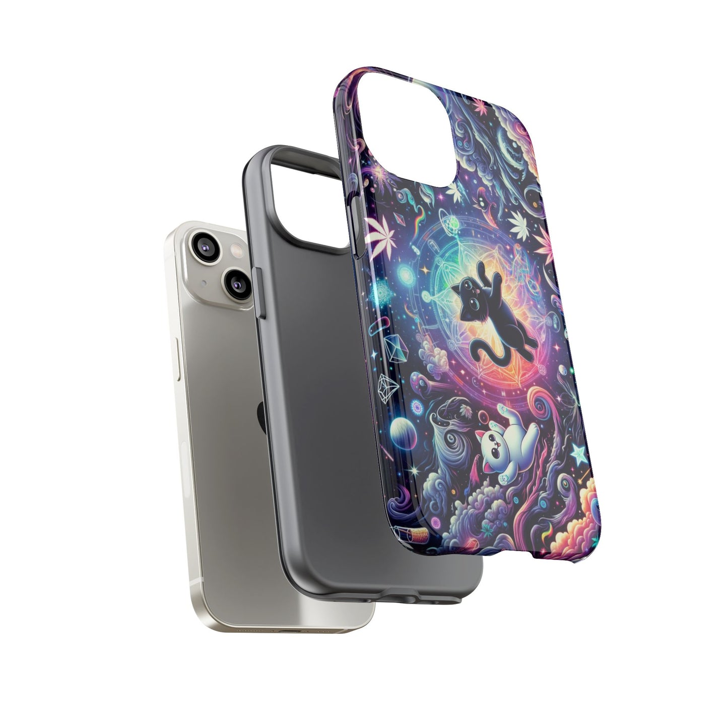 Cat Space Weed Magic Phone Case