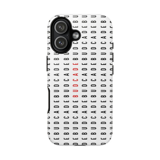 Budcade Pattern Phone Case (Black on White)