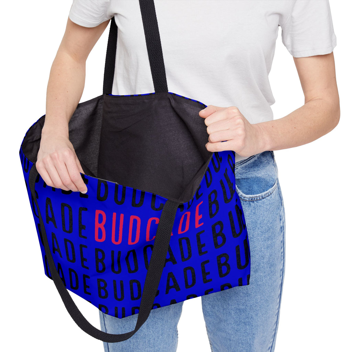Budcade Black & Blued Pattern Tote Bag