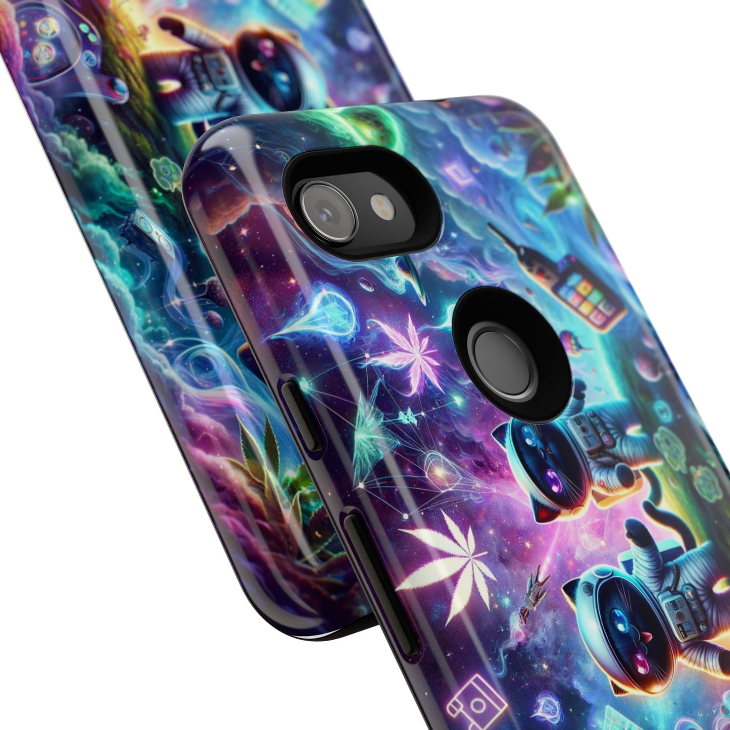Cat Space Weed Magic Phone Case 3