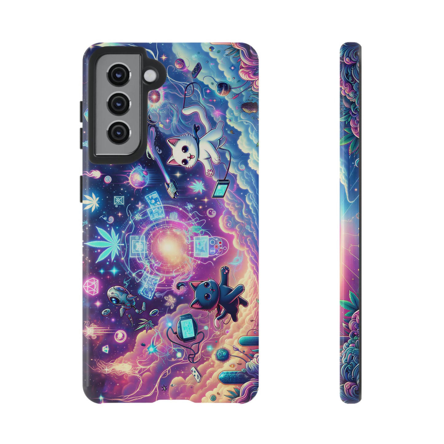 Cat Space Weed Magic Phone Case 2