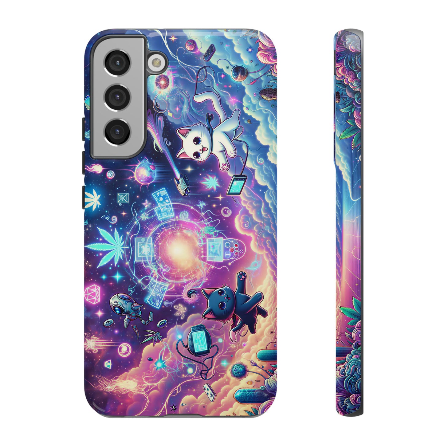 Cat Space Weed Magic Phone Case 2