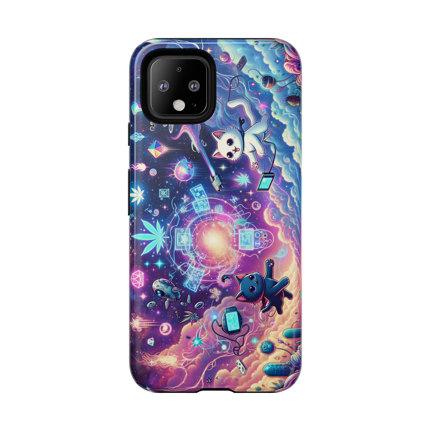 Cat Space Weed Magic Phone Case 2