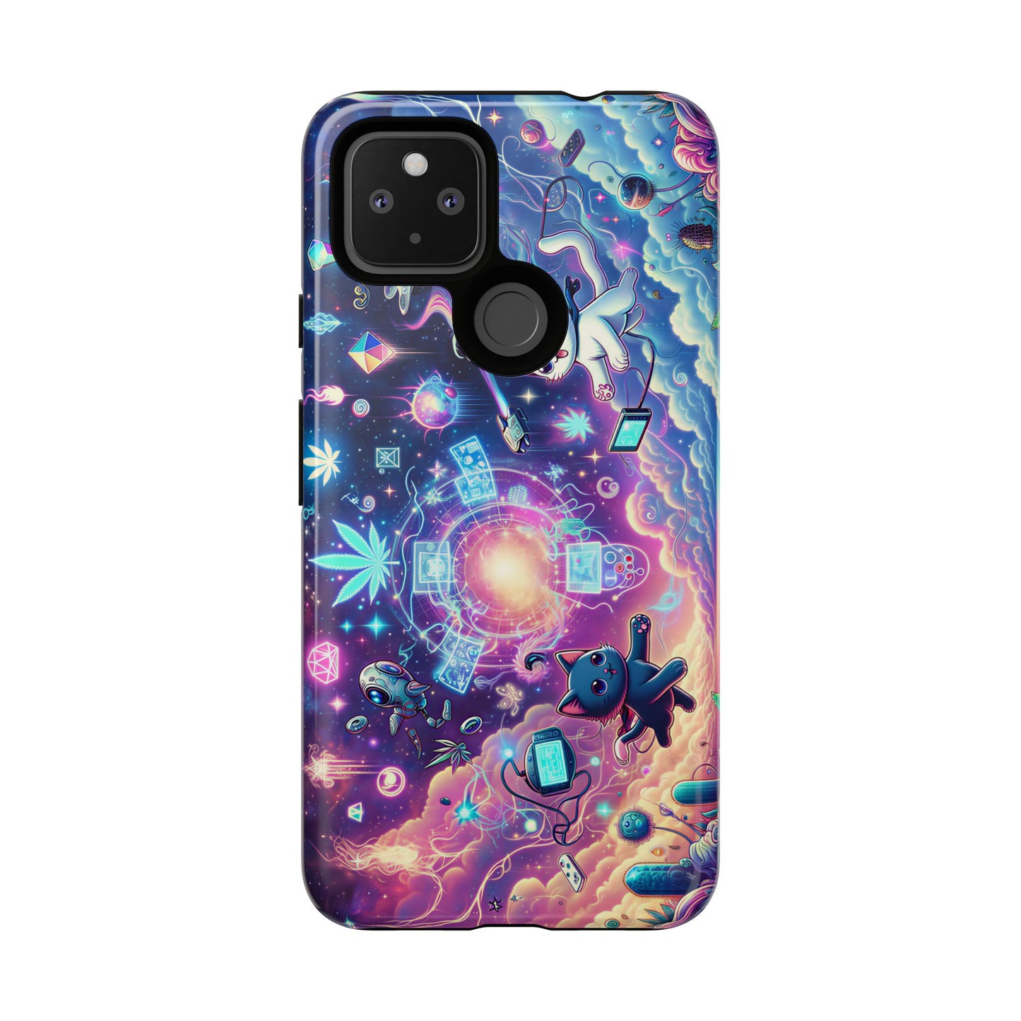 Cat Space Weed Magic Phone Case 2