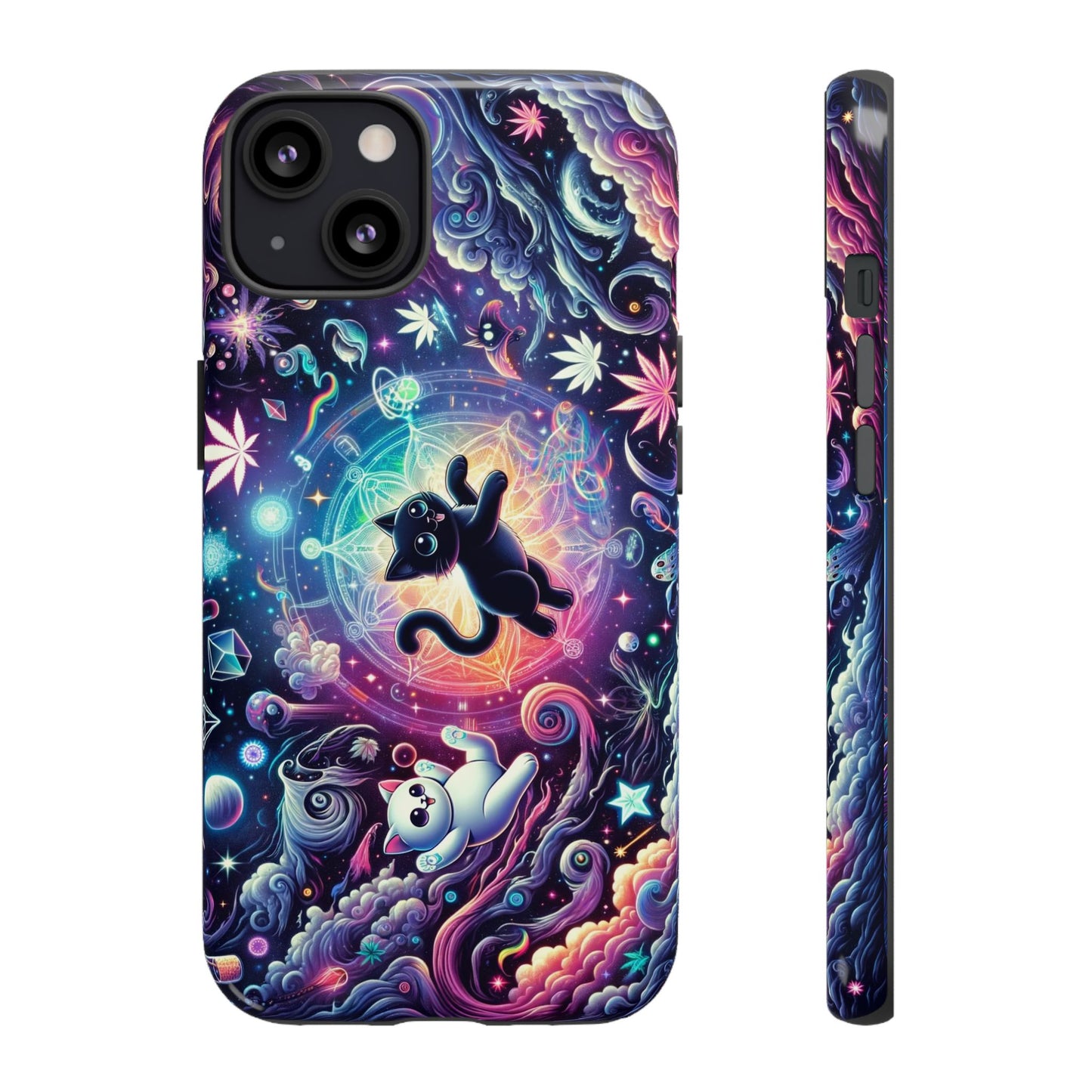 Cat Space Weed Magic Phone Case