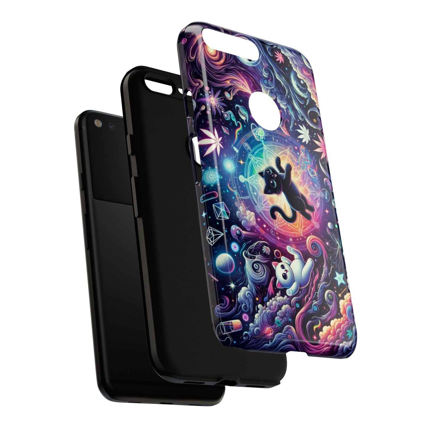 Cat Space Weed Magic Phone Case