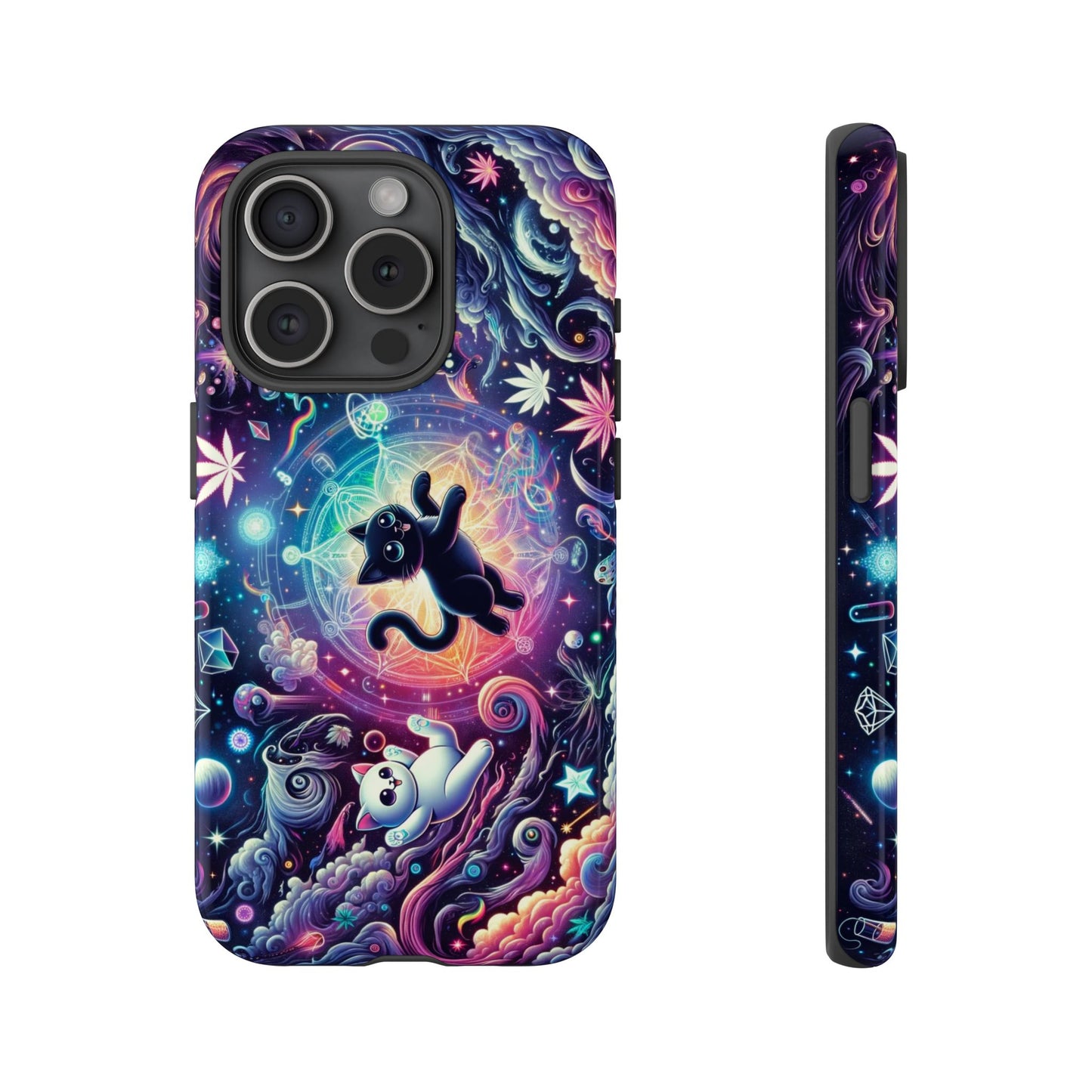 Cat Space Weed Magic Phone Case