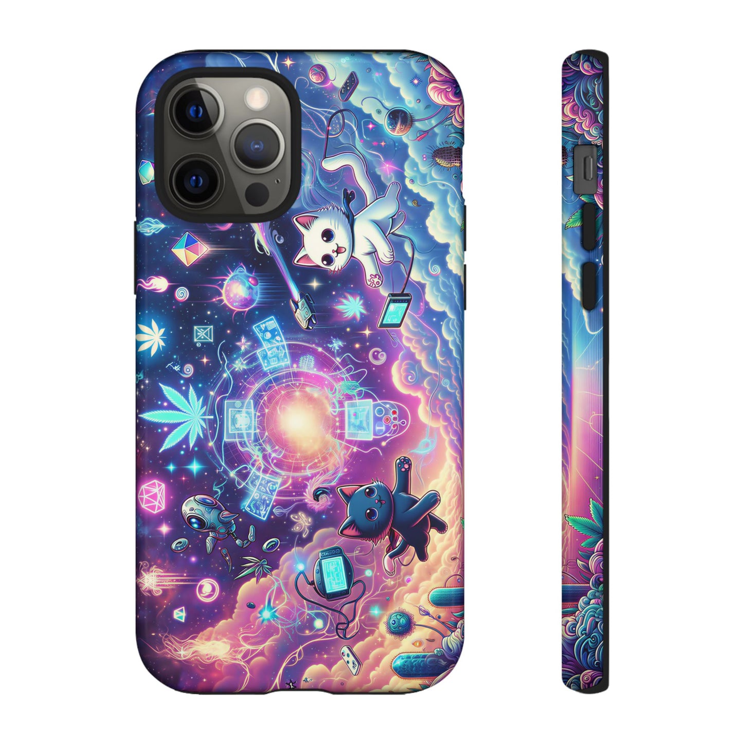 Cat Space Weed Magic Phone Case 2
