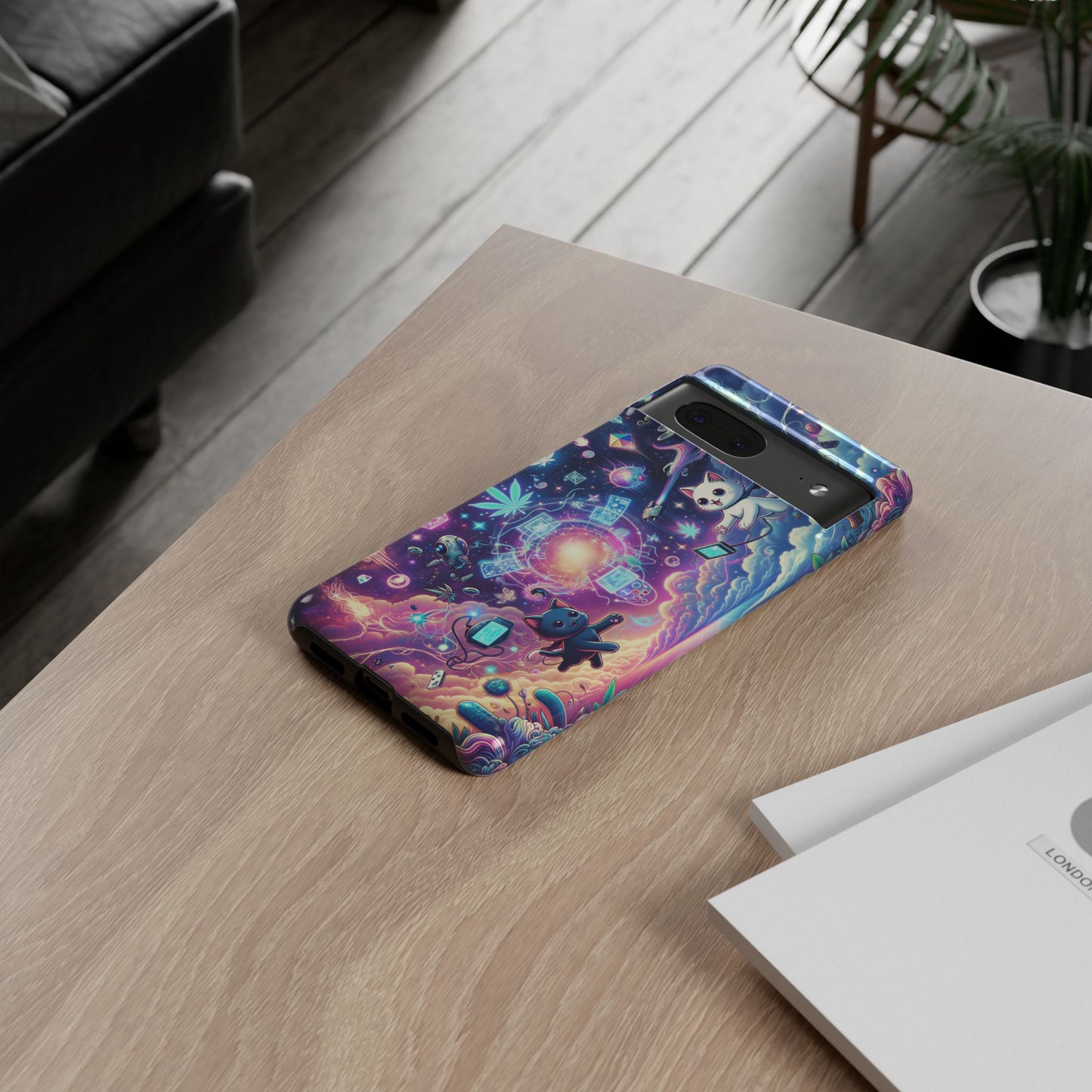 Cat Space Weed Magic Phone Case 2