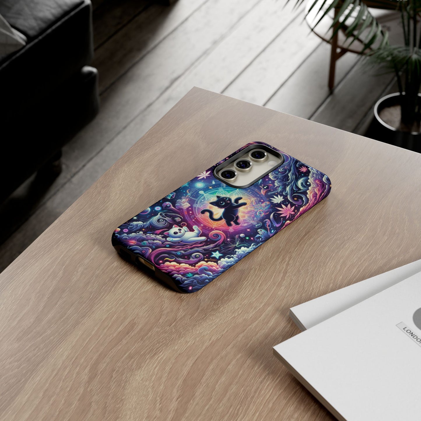 Cat Space Weed Magic Phone Case