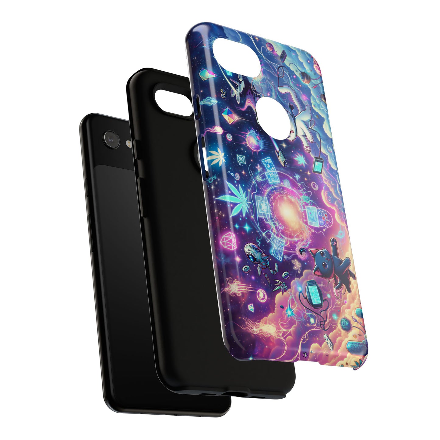 Cat Space Weed Magic Phone Case 2