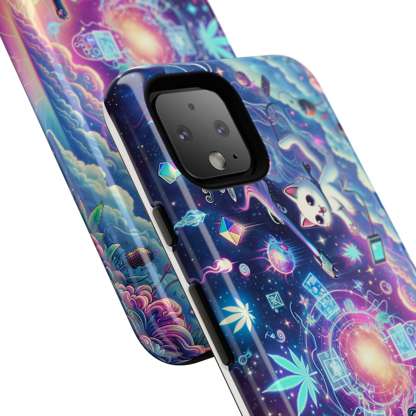 Cat Space Weed Magic Phone Case 2