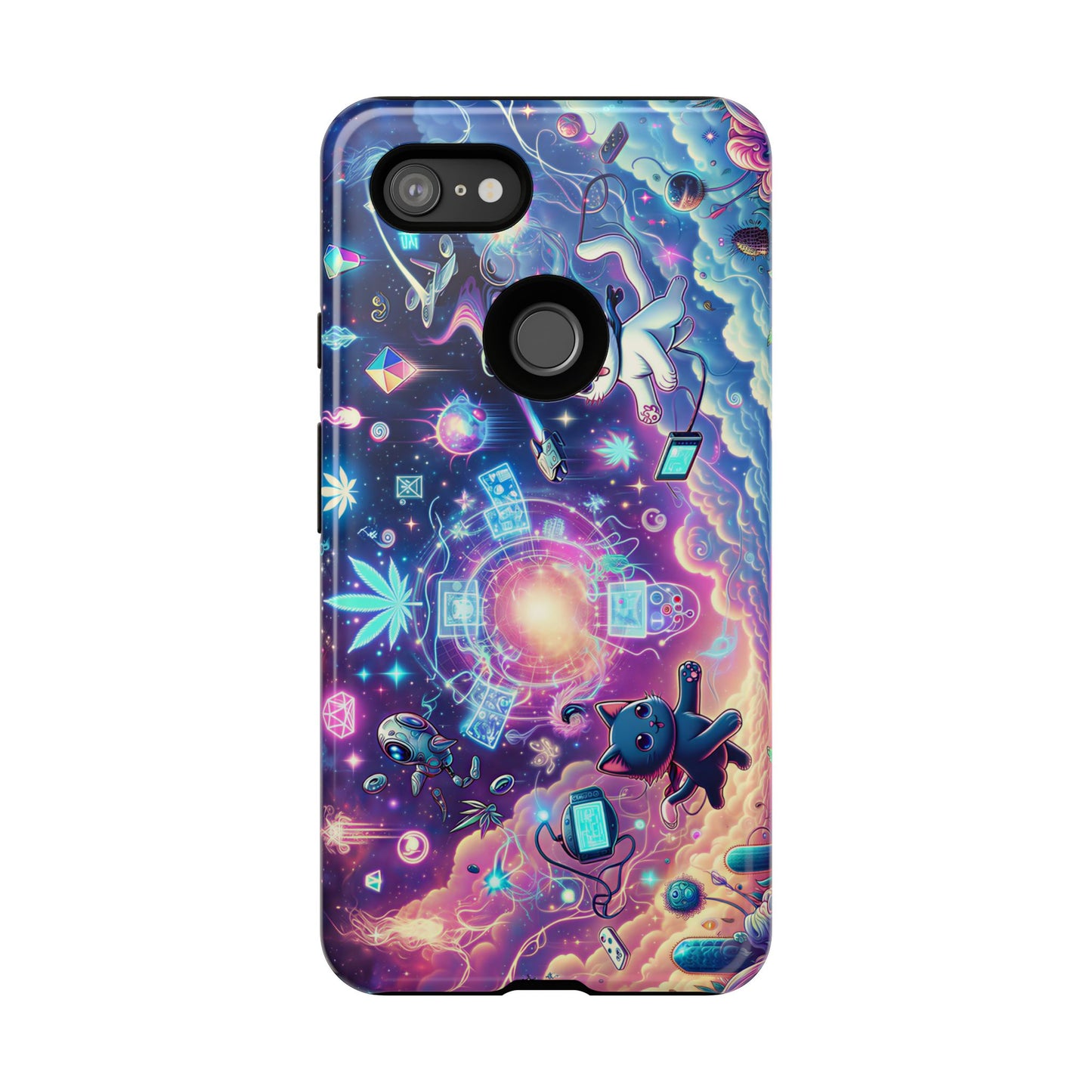 Cat Space Weed Magic Phone Case 2