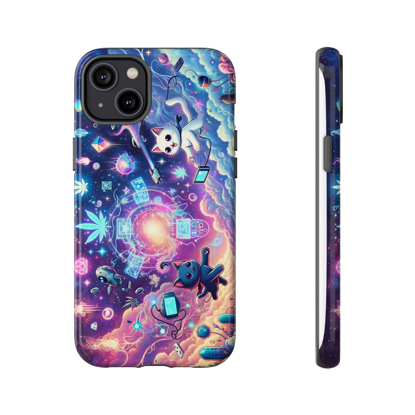 Cat Space Weed Magic Phone Case 2