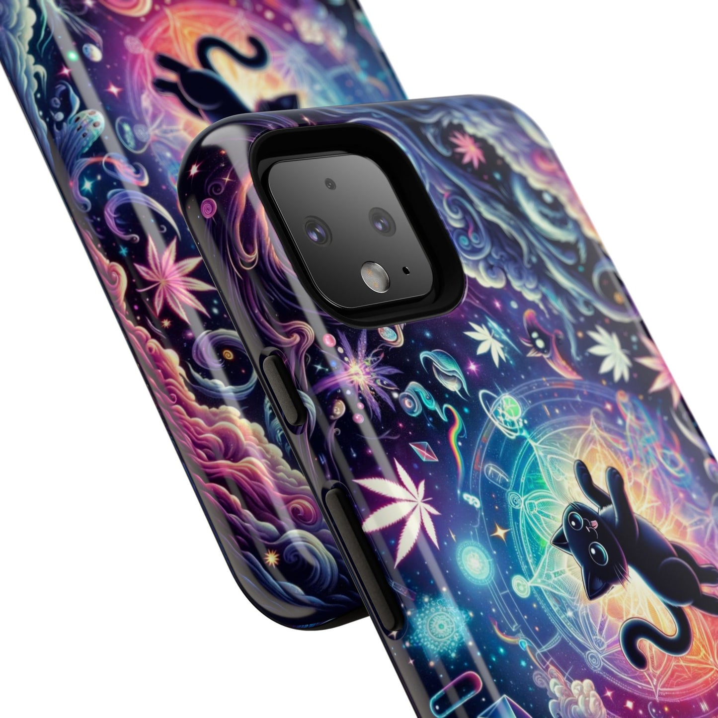 Cat Space Weed Magic Phone Case