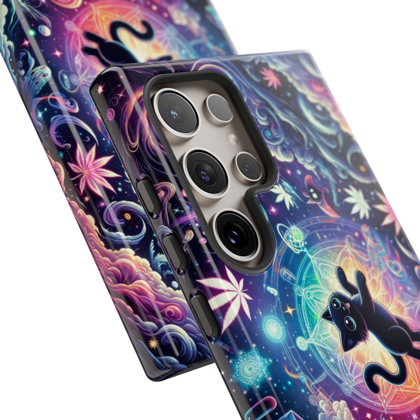Cat Space Weed Magic Phone Case