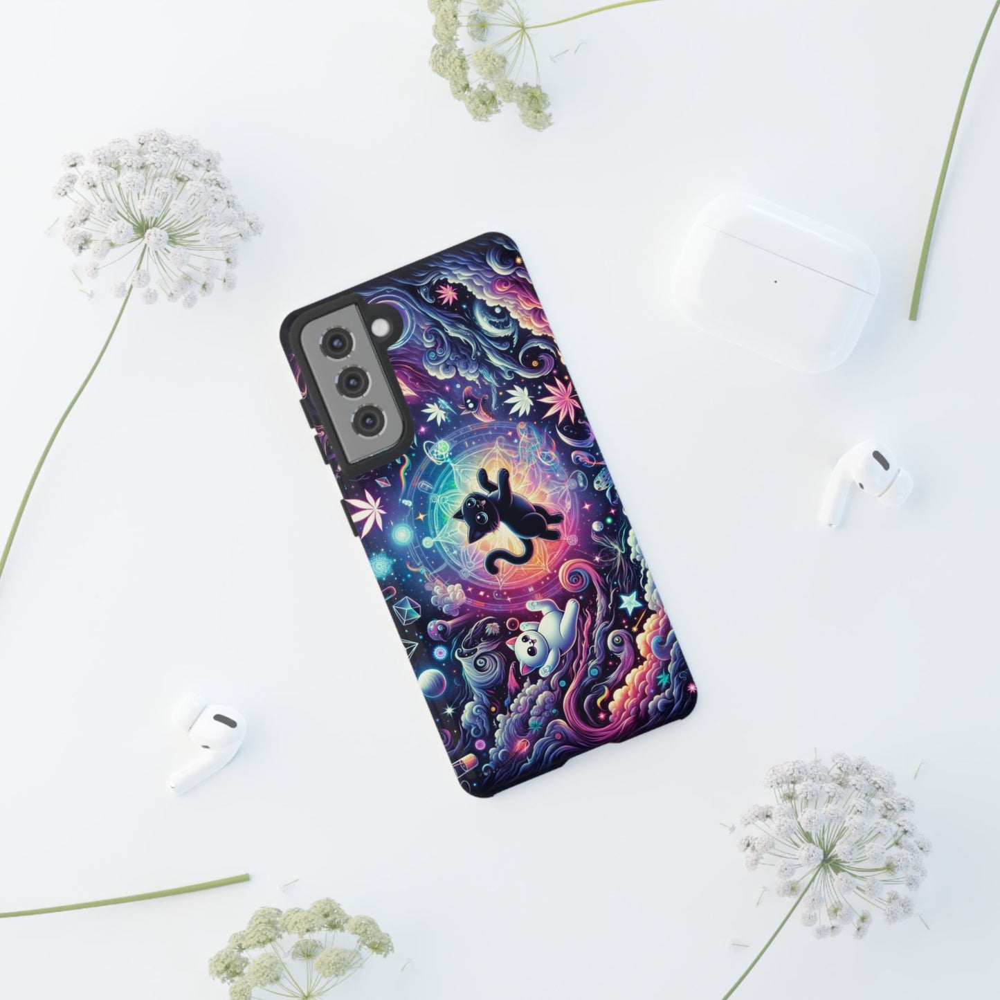 Cat Space Weed Magic Phone Case