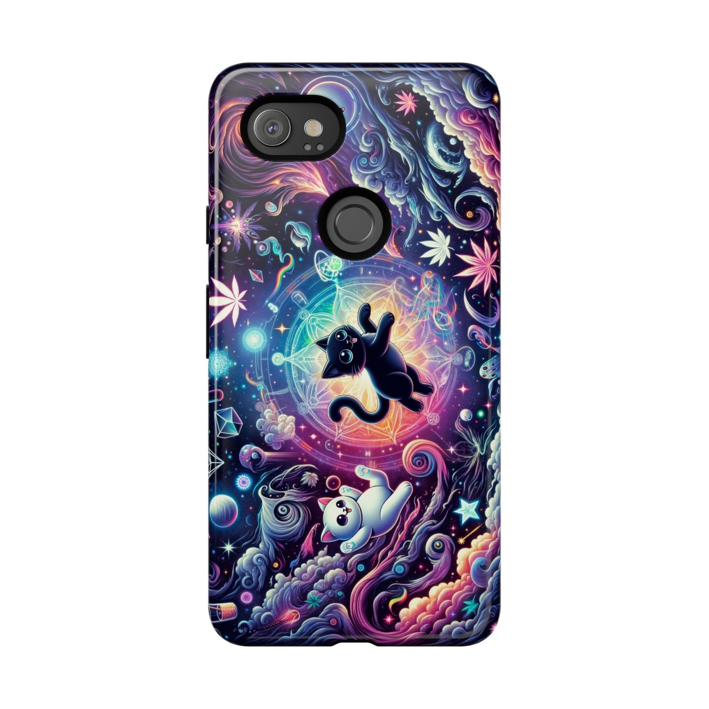 Cat Space Weed Magic Phone Case
