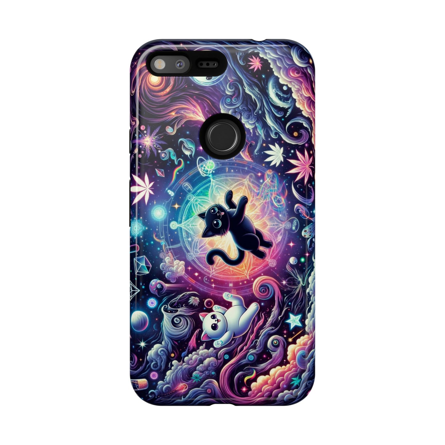 Cat Space Weed Magic Phone Case