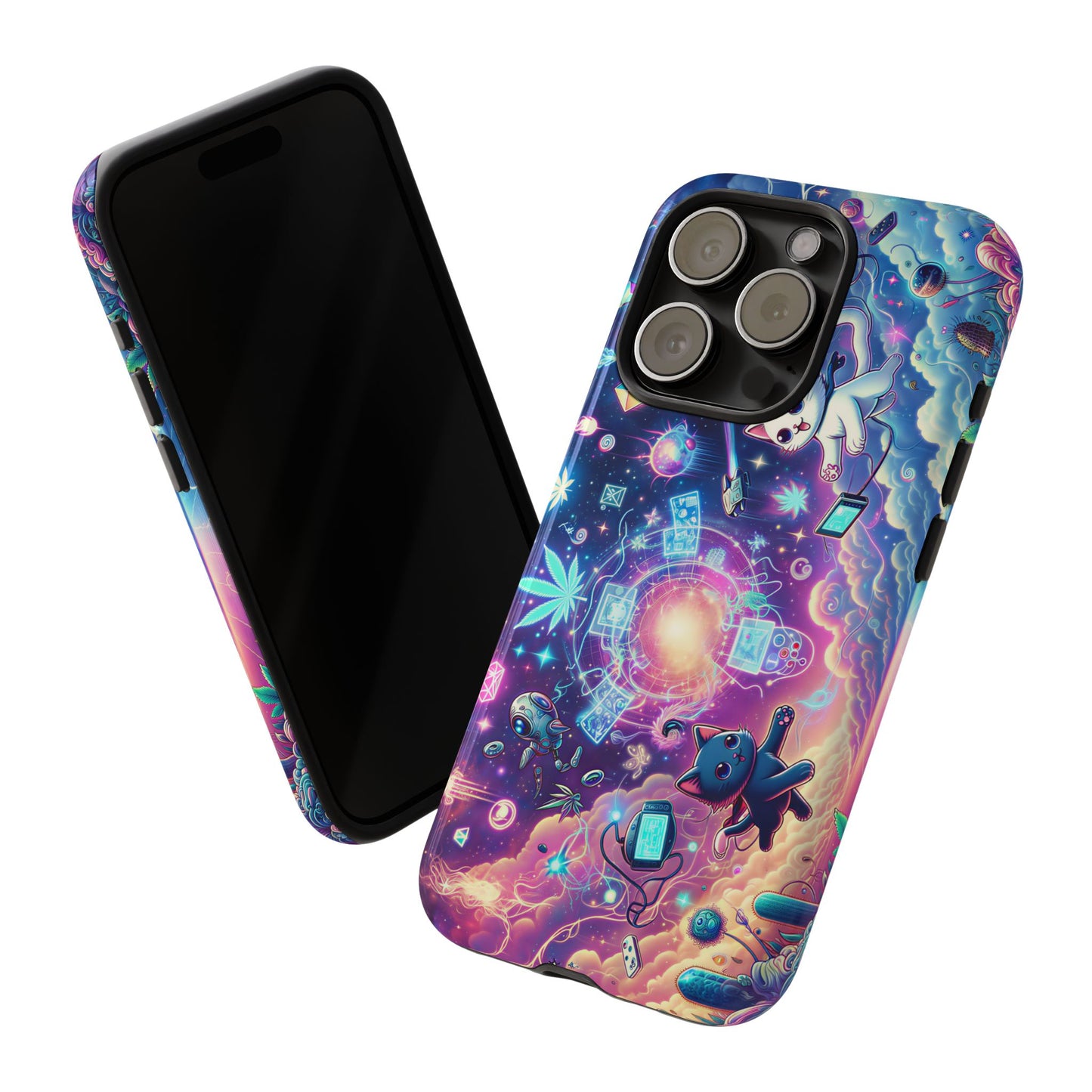 Cat Space Weed Magic Phone Case 2