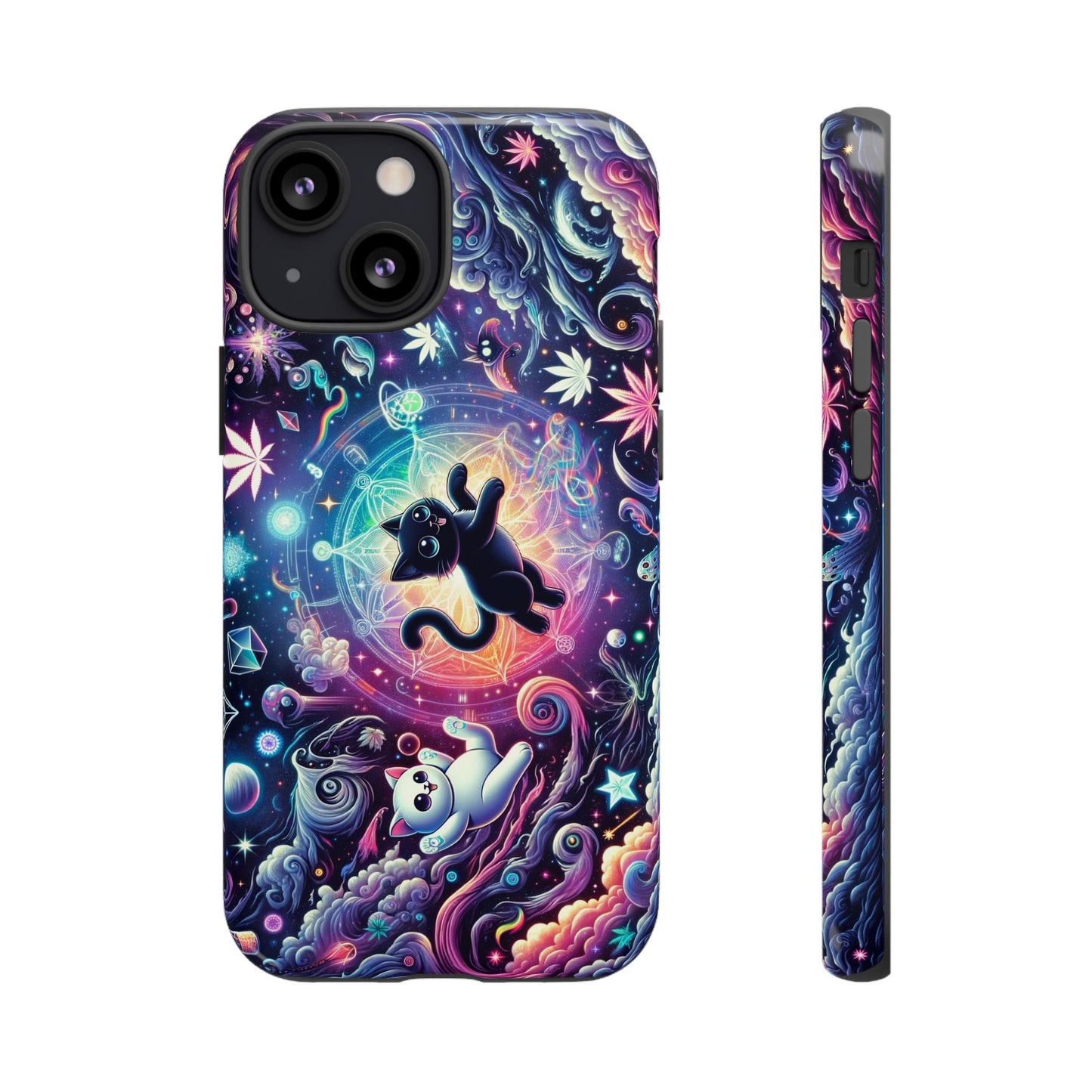 Cat Space Weed Magic Phone Case