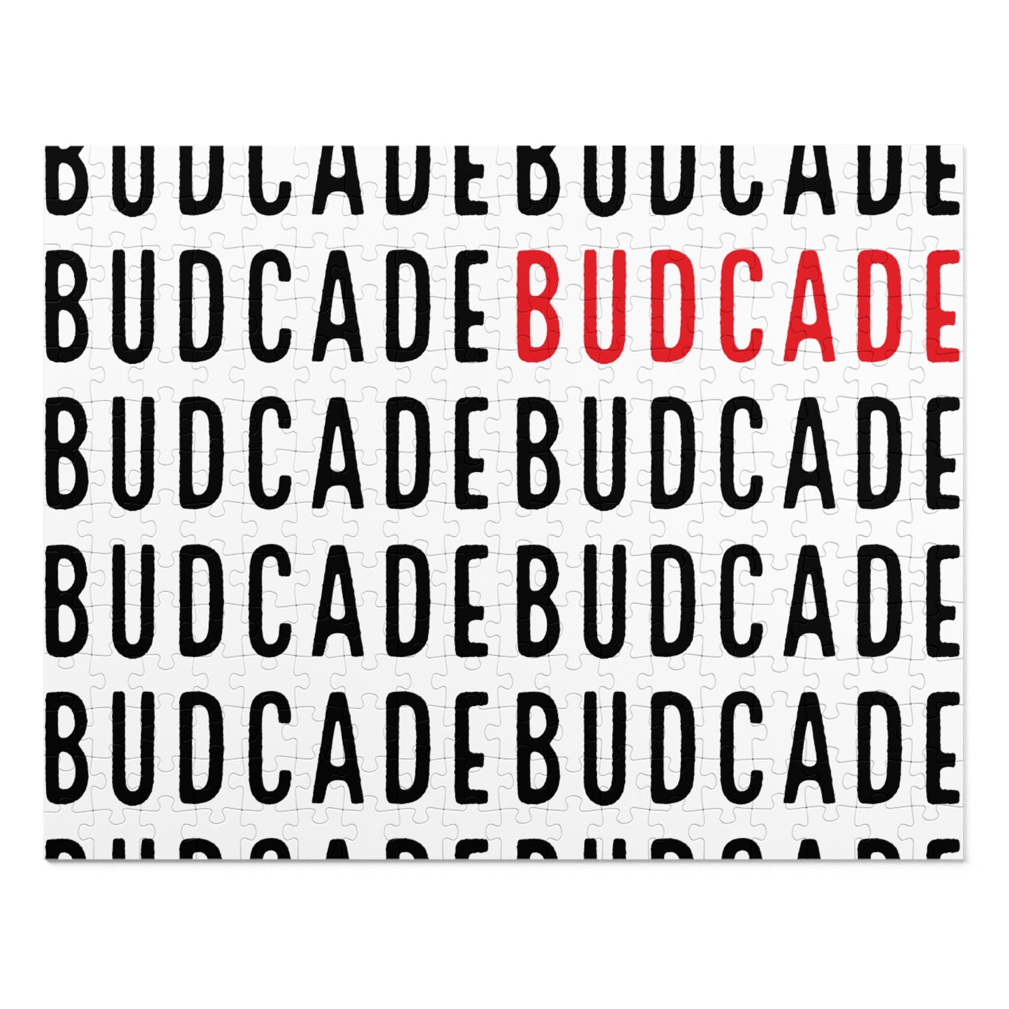 Budcade Pattern Jigsaw Puzzle with Tin