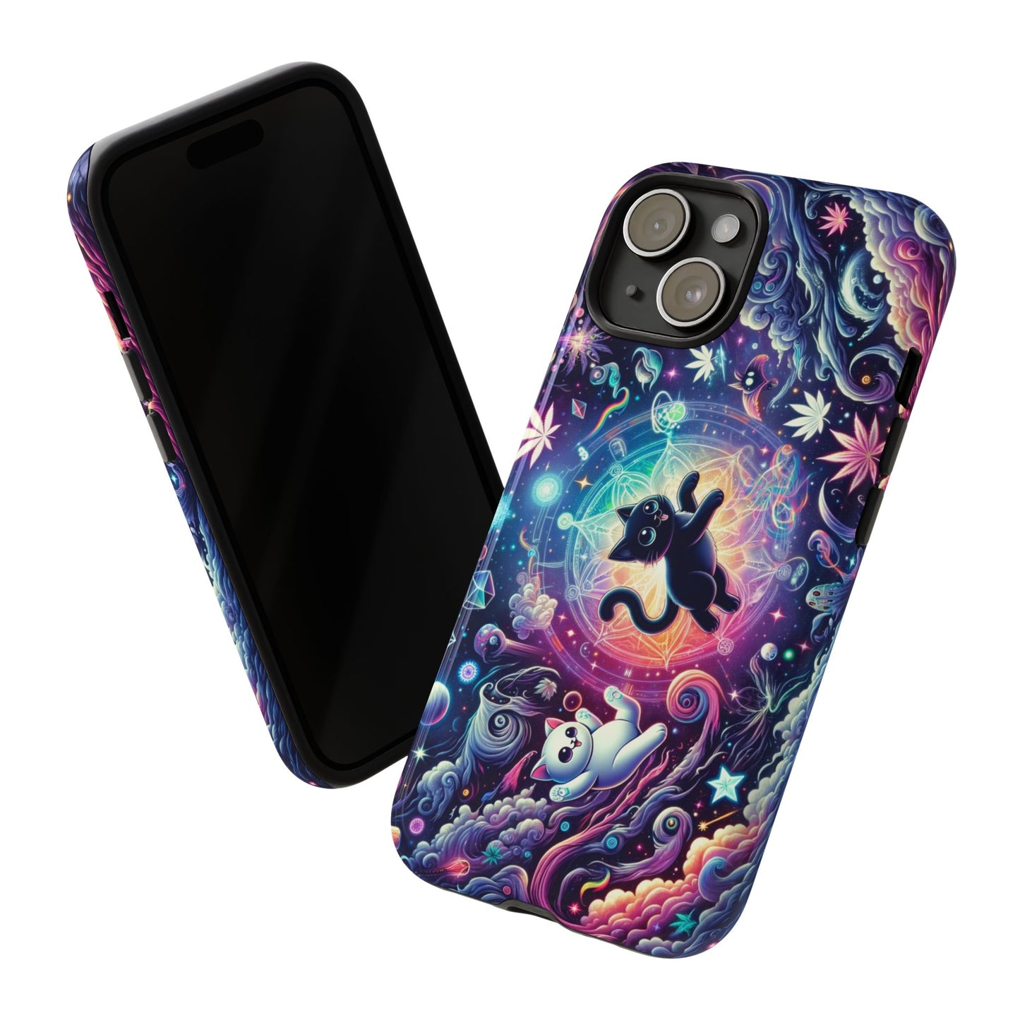 Cat Space Weed Magic Phone Case