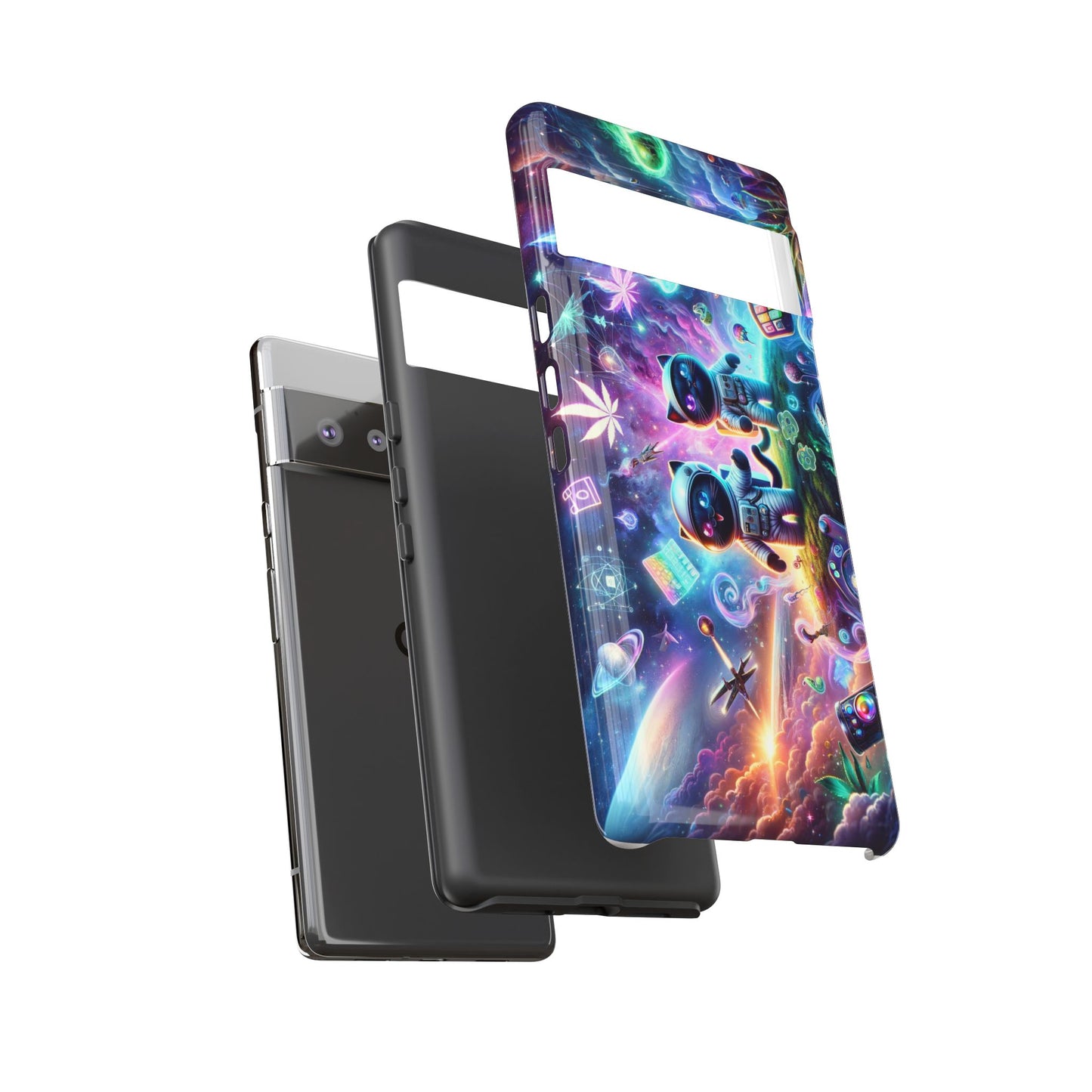 Cat Space Weed Magic Phone Case 3