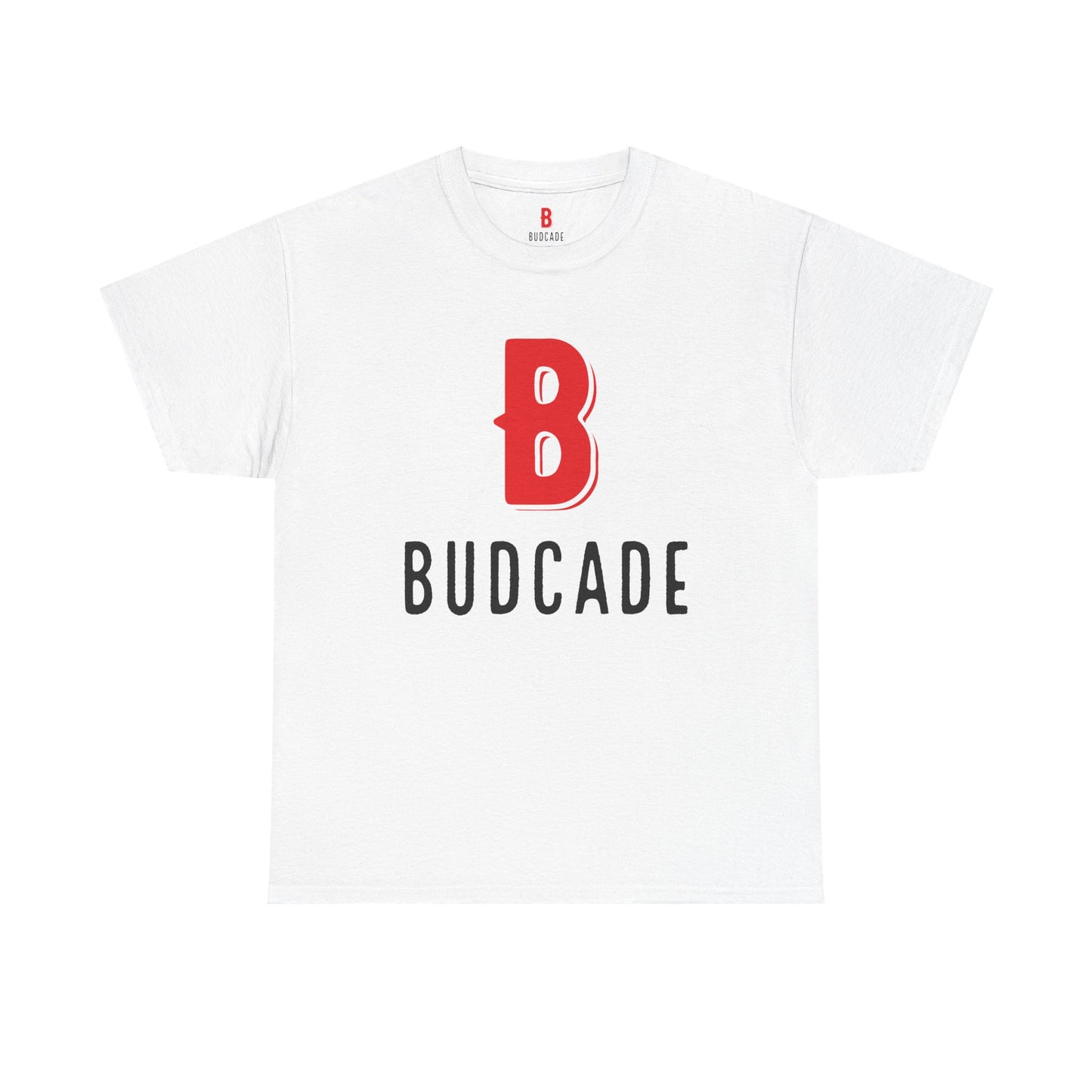 Budcade Official (Red on White) - Unisex T-Shirt