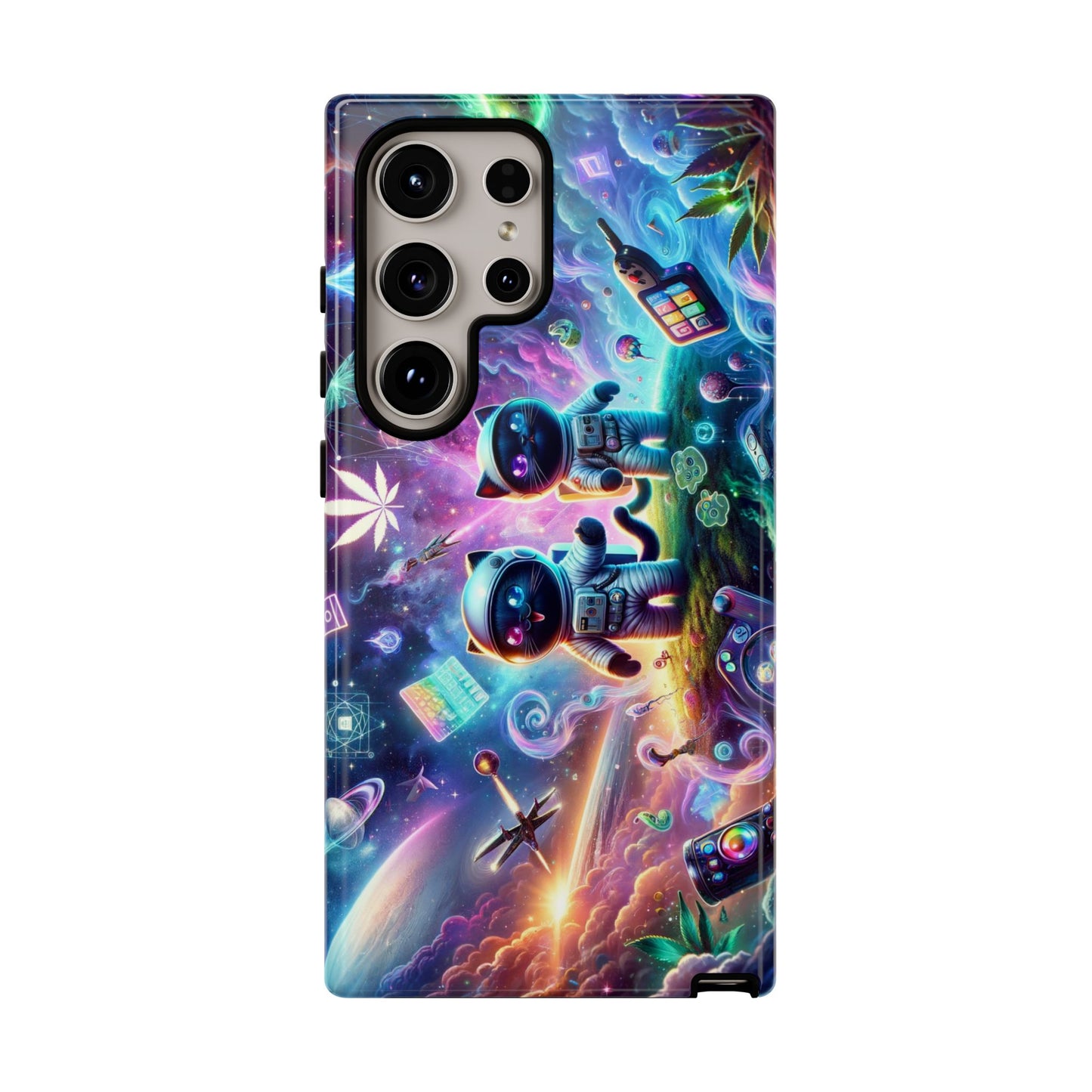 Cat Space Weed Magic Phone Case 3