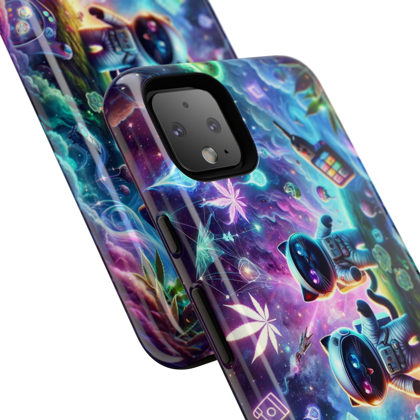 Cat Space Weed Magic Phone Case 3